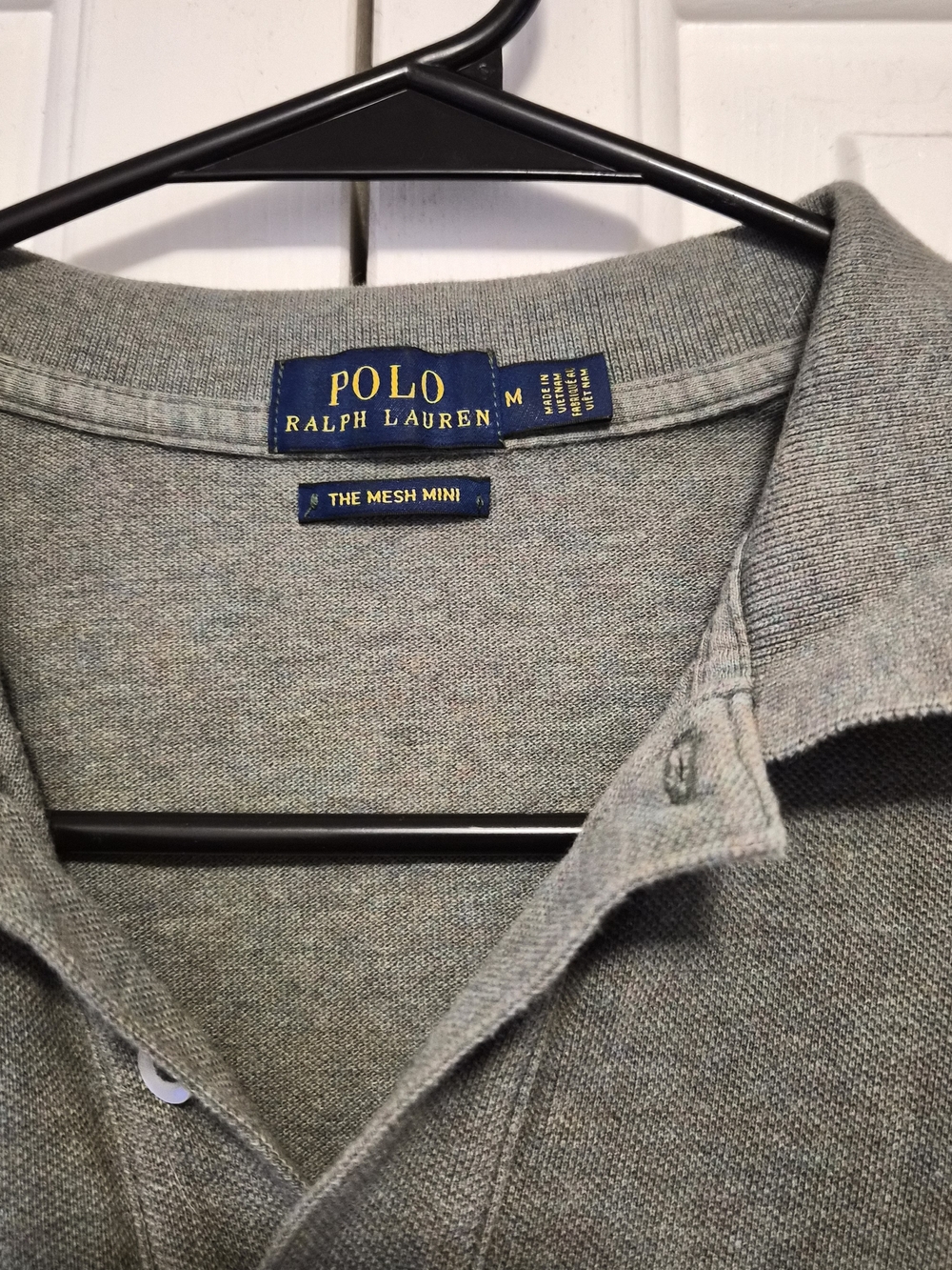 Polo by Ralph Lauren Women’s Light Gray Mesh Mini Polo